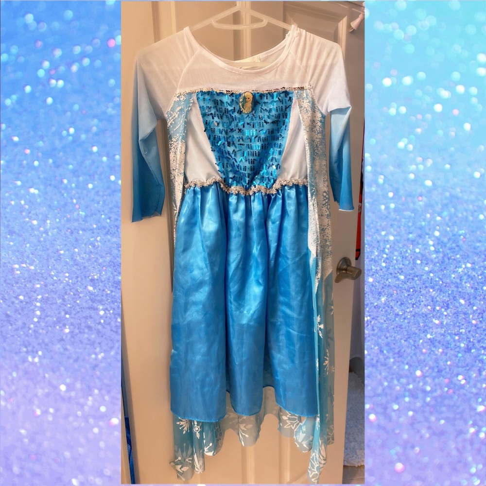 Sequined Queen Elsa Dress size 4-6